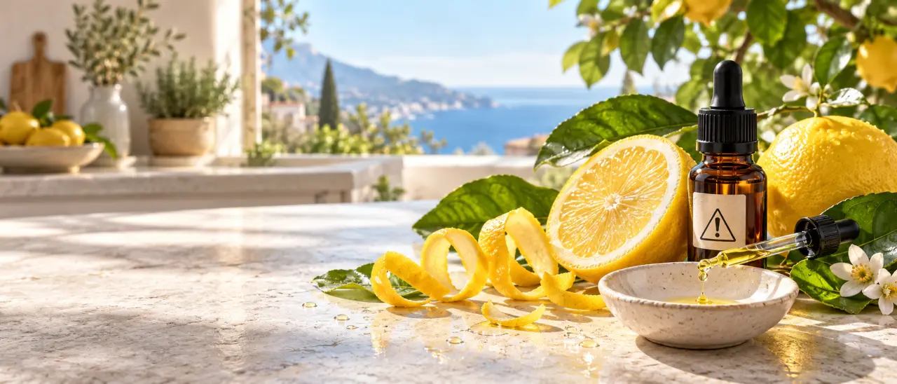 Huile essentielle de citron : la fraîcheur du zeste, pas sans précautions