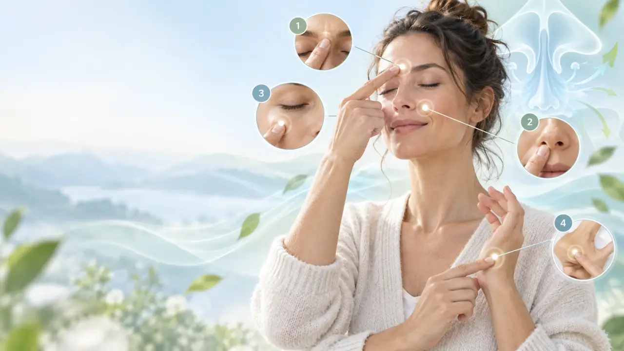 Acupression et sinusite : 4 points à stimuler sans forcer