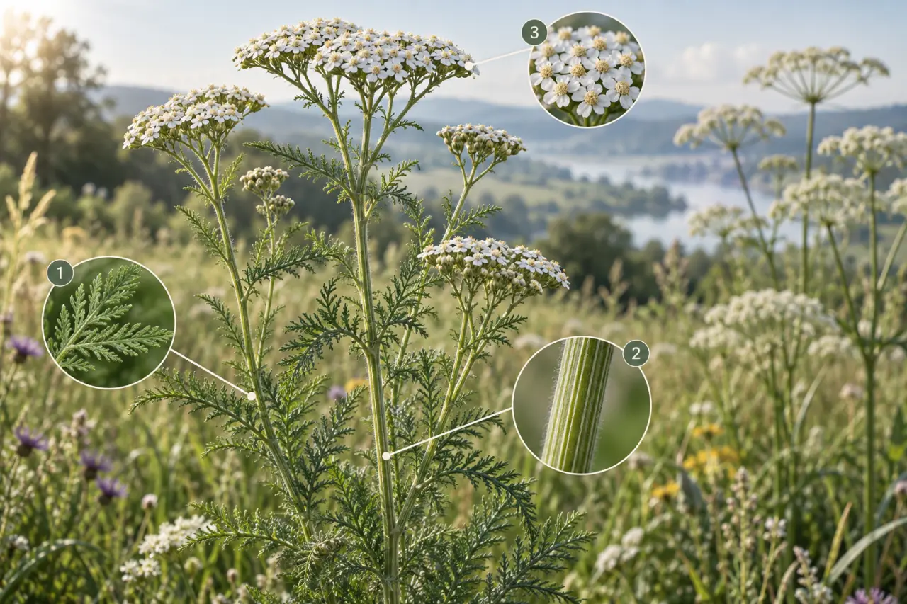 Plante millefeuille : 3 repères pour la reconnaître sans la confondre avec les Apiacées