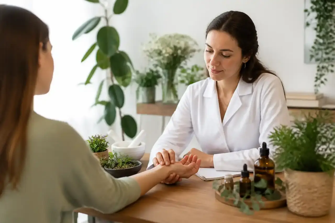 Ambiance lumineuse et sereine propice à l'écoute du corps en naturopathie