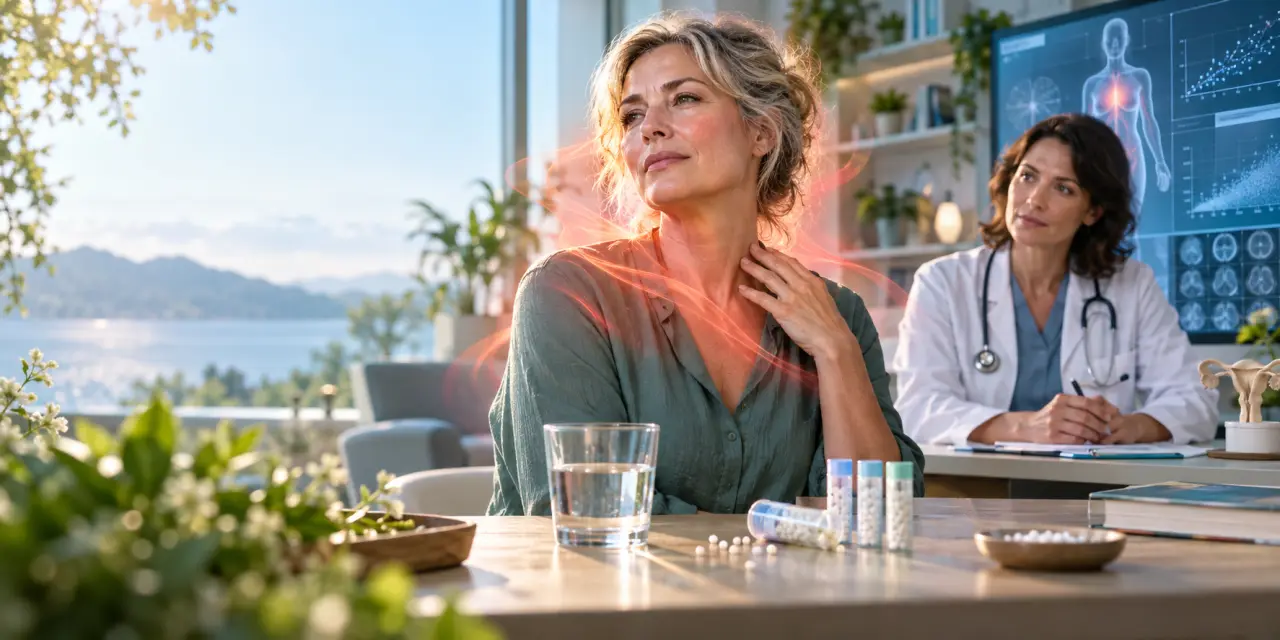 Homéopathie et ménopause : soulager les bouffées de chaleur sans hormones, mais avec quelles limites ?