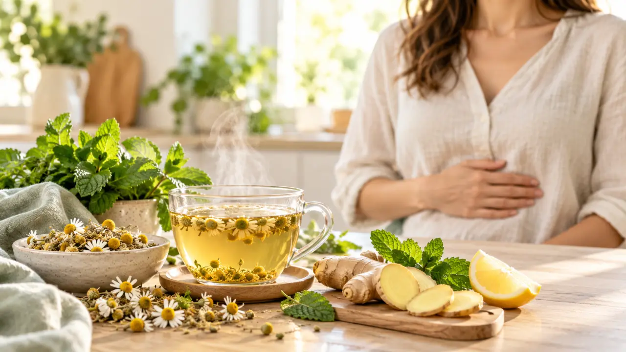 Tasse d’infusion aux plantes dans un espace naturel et apaisant