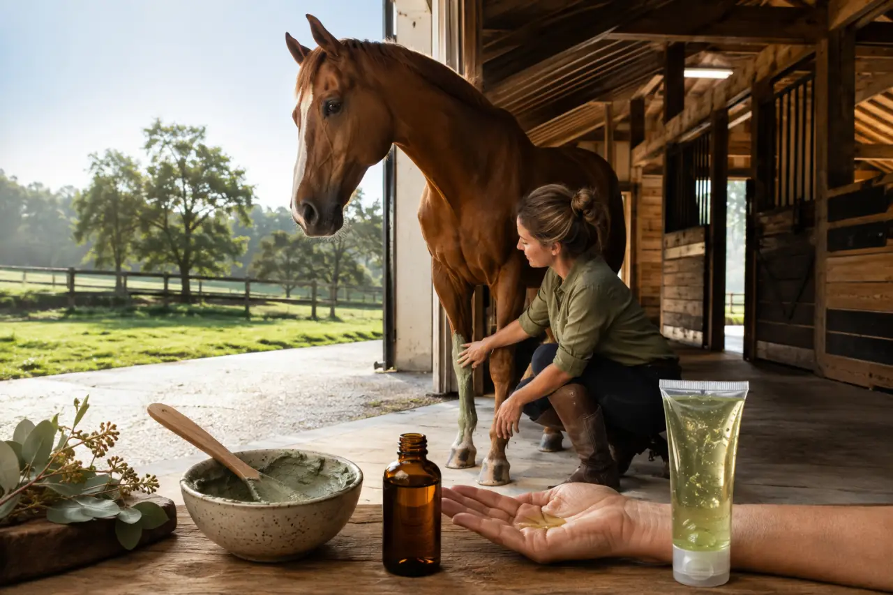 Soins naturels pour chevaux : argile, huile ou gel selon le besoin