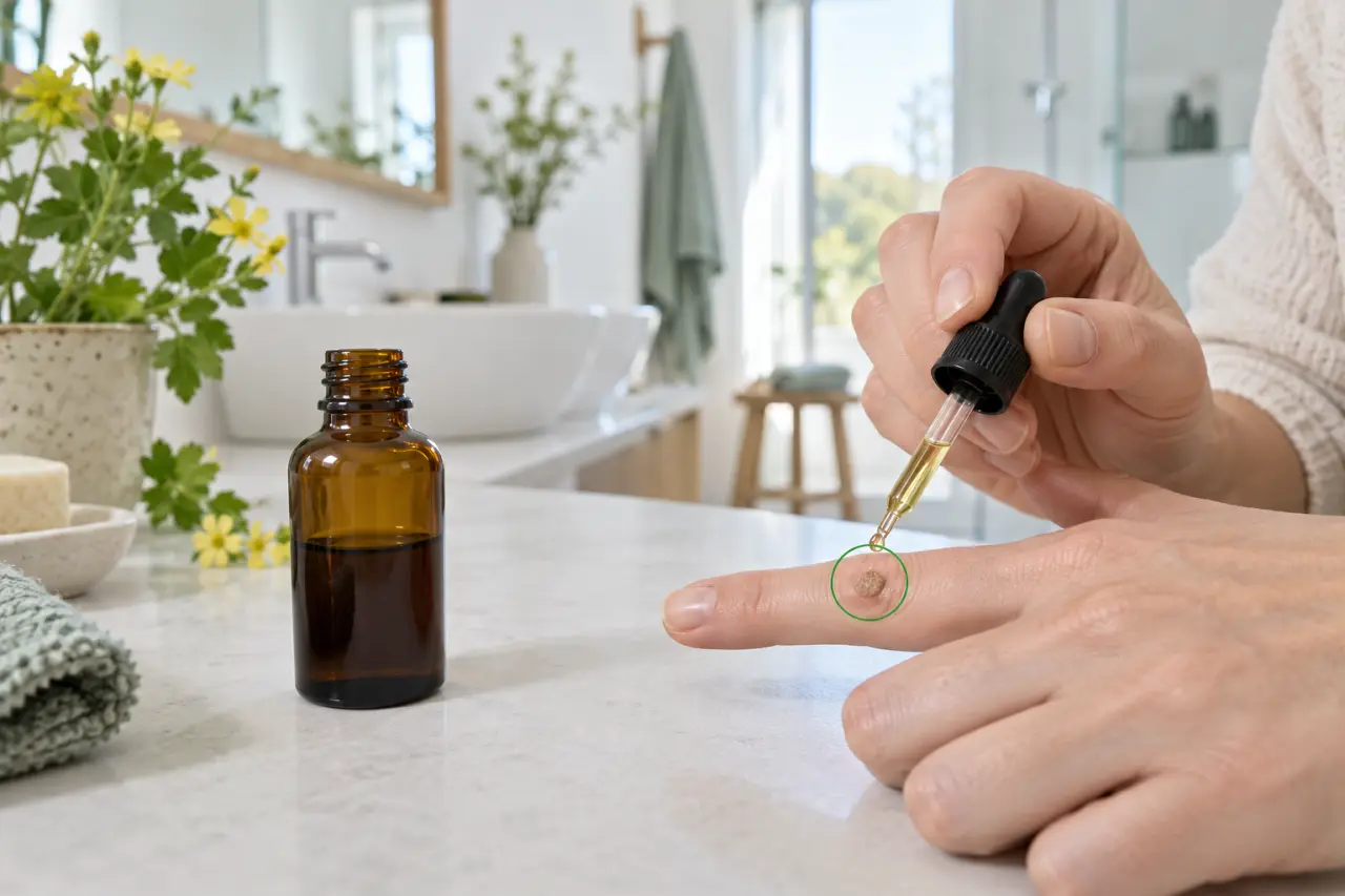 Teinture mère de chélidoine : une application ciblée, jamais sur la peau saine