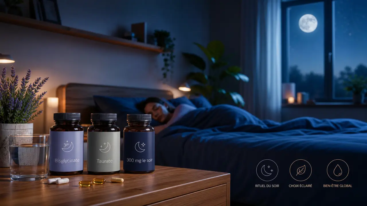 Magnésium et sommeil : bisglycinate, taurate ou 300 mg le soir, que choisir ?