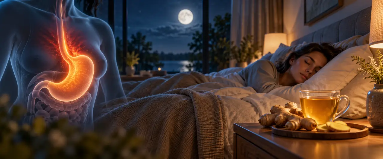 Gingembre et sommeil : le piquant ne réveille pas, le reflux peut gêner la nuit