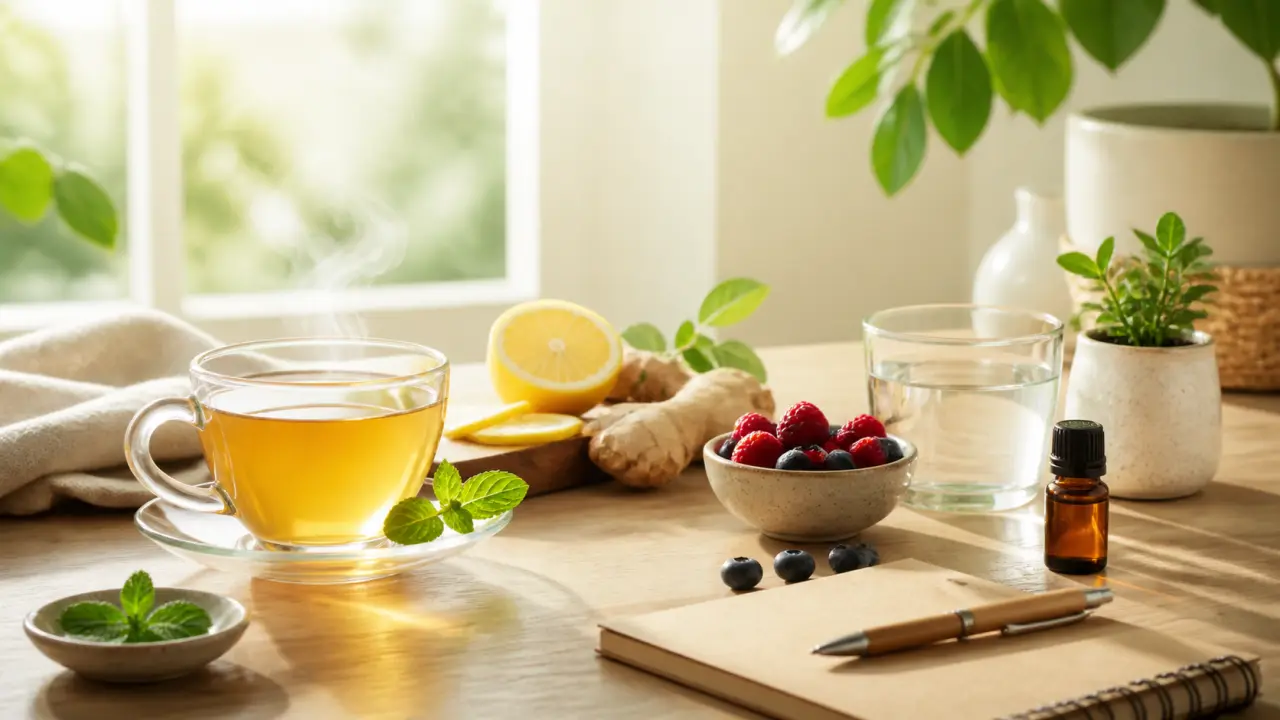 Routine matinale lumineuse et apaisante en naturopathie